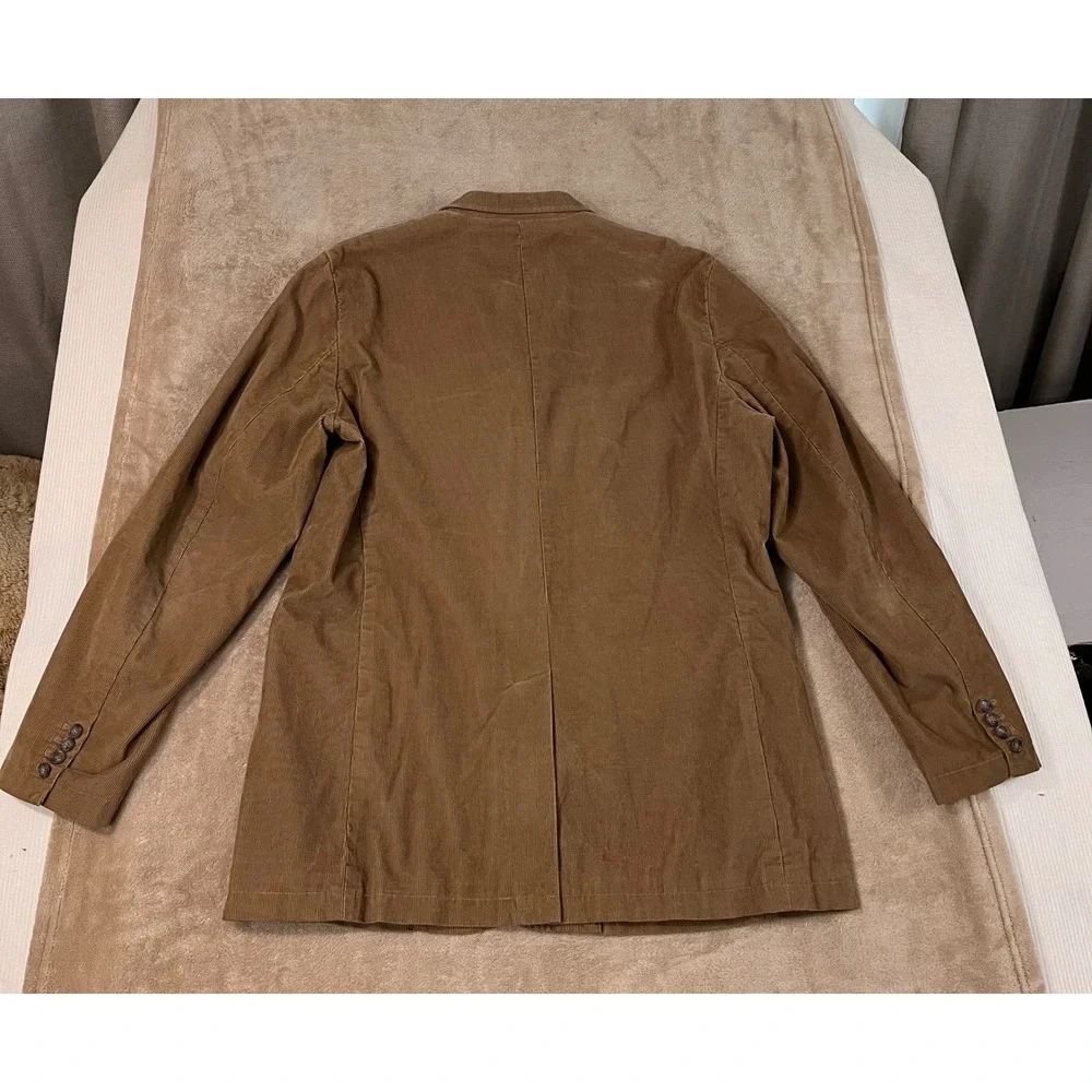 J.Crew Corduroy Blazer Men's size XL Brown 3 Button Sport Coat 71167 FA 05
